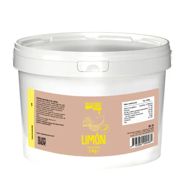 Kilos de Crema limón boobo 3kg, Salsas y cremas, SECO 3.00Kg de peso