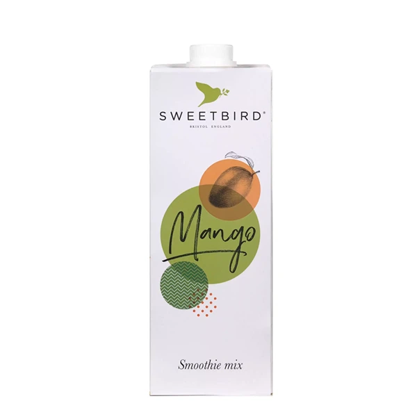 Cajas de MANGO SMOOTHIE SWEETBIRD x8 UNID, Smoothies brik, SECO 9.00Kg de peso