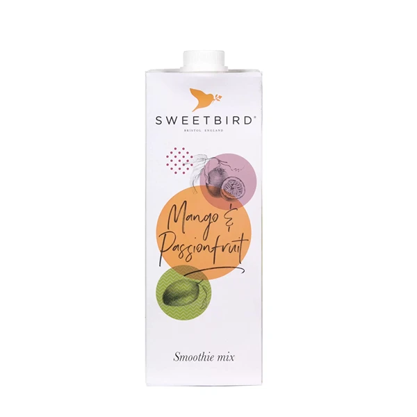 Cajas de PASSION FRUIT SMOOTHIE SWEETBIRD x8 UNID, Smoothies brik, SECO 9.00Kg de peso