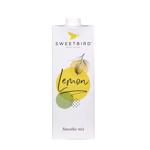 Cajas de LIMON SMOOTHIE SWEETBIRD x8 UNID, Smoothies brik, SECO 9.00Kg de peso