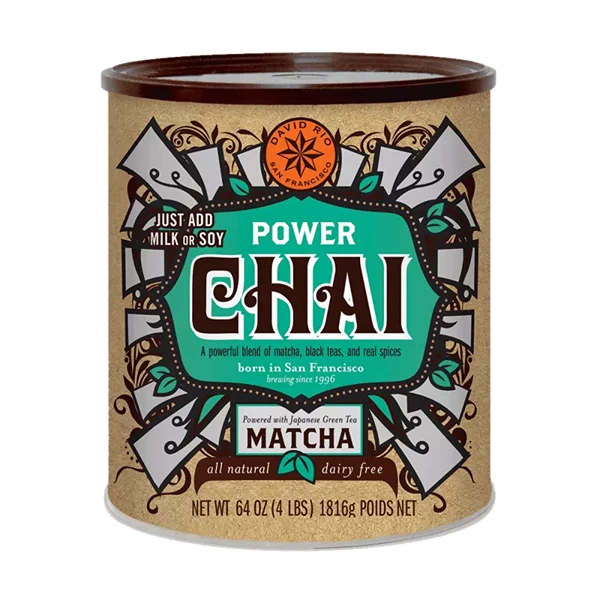 Latas de DAVID RIO CHAI POWER MATCHA 1814 GRS, David Rio Chai, SECO 2.00Kg de peso