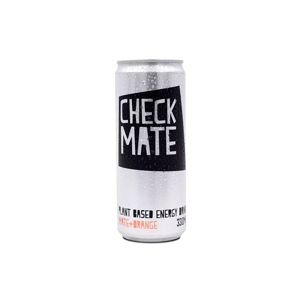 Cajas de CHECKMATE ORANGE 330ml  x24, Mate, SECO 4.00Kg de peso