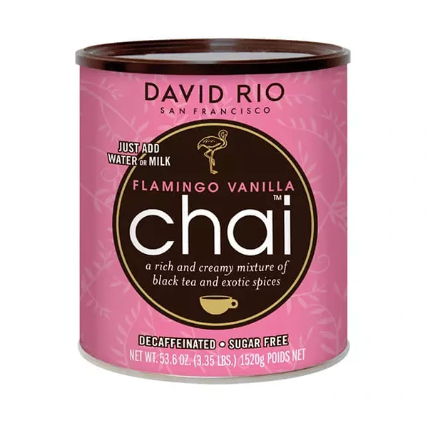 Latas de DAVID RIO CHAI FLAMINGO 1520 GRS, David Rio Chai, SECO 2.00Kg de peso