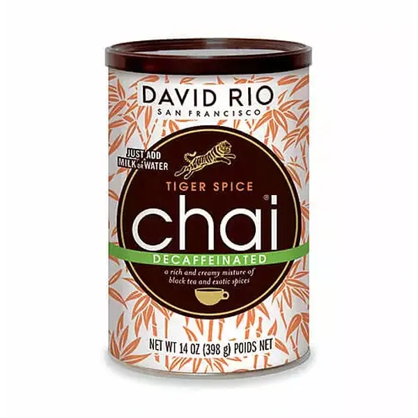 Latas de DAVID RIO CHAI RETAIL 398GRS DECAF, David Rio Chai, SECO NoneKg de peso