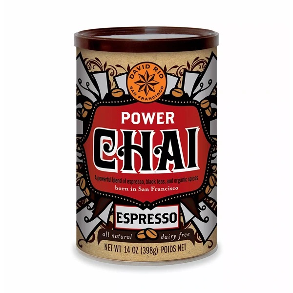 Latas de DAVID RIO CHAI RETAIL 398GRS ESPRESSO, David Rio Chai, SECO NoneKg de peso