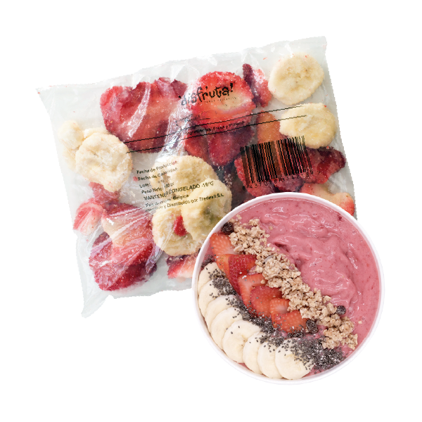 Cajas de BOWL BIG BANANA x15, Bowls IQF, CONGELADO 3.00Kg de peso