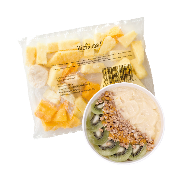 Cajas de BOWL NATURAL MIX x15, Bowls IQF, CONGELADO 3.00Kg de peso