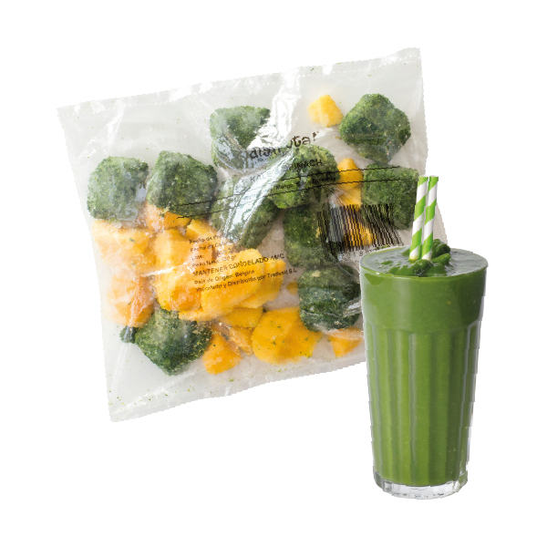 Cajas de KALE&SPINACH SMOOTHIE x20, Smoothie IQF, CONGELADO 3.00Kg de peso