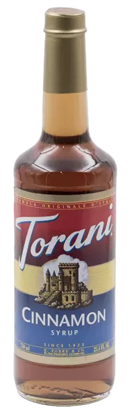 Botellas de SIROPE TORANI CANELA 750ml, Siropes, SECO 1.00Kg de peso
