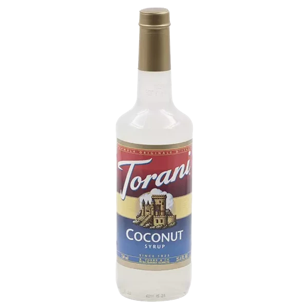 Botellas de SIROPE TORANI COCO 750ml, Siropes, SECO 1.00Kg de peso