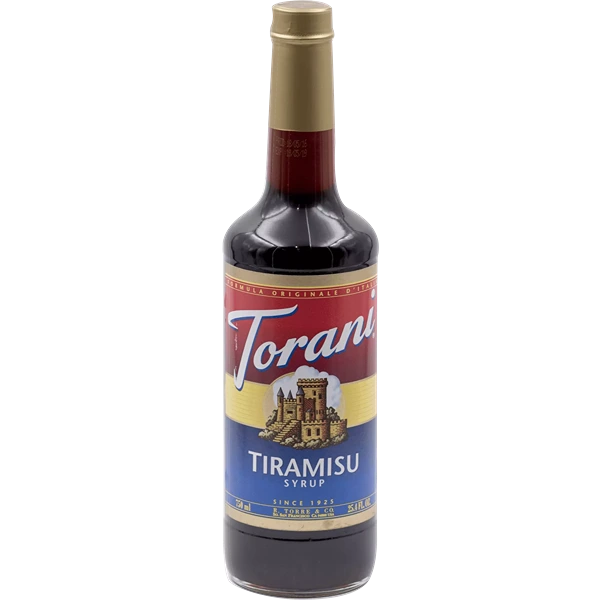 Botellas de SIROPE TORANI TIRAMISU 750ml, Siropes, SECO 1.00Kg de peso