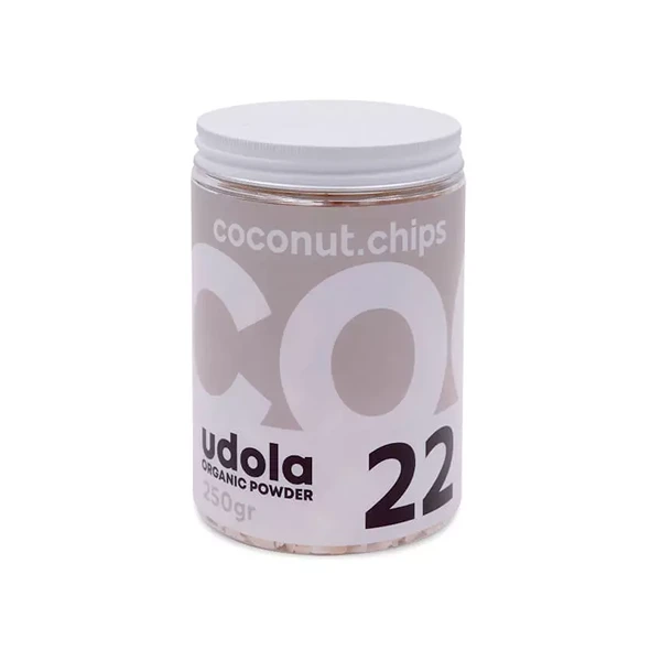 Unidades de COCONUT CHIPS UDOLA 250 GRS, Udola, SECO NoneKg de peso