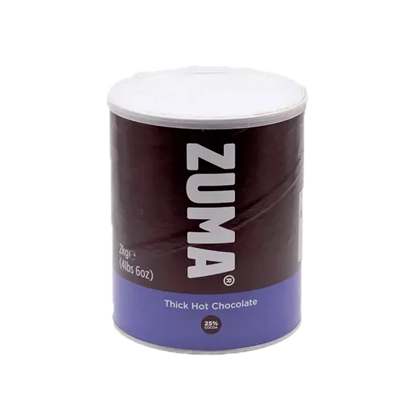 Latas de CHOCOLATE A LA TAZA ZUMA 2kg, Chocolate a la taza, SECO 2.00Kg de peso