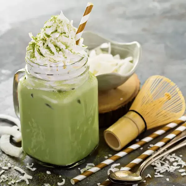 KAV MATCHA LATA 1,36KG, Matcha frappé, SECO 1.40Kg de peso