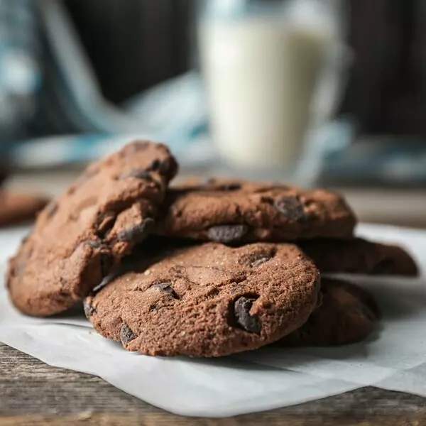 VEGAN COOKIE SIXBITES DOBLE CHOC BROWNIE  x24, Cookies, CONGELADO NoneKg de peso