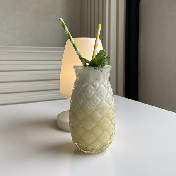 TIKI - PINEAPPLE GLASS 503ml x12 unid, Vasos, SECO 3.00Kg de peso