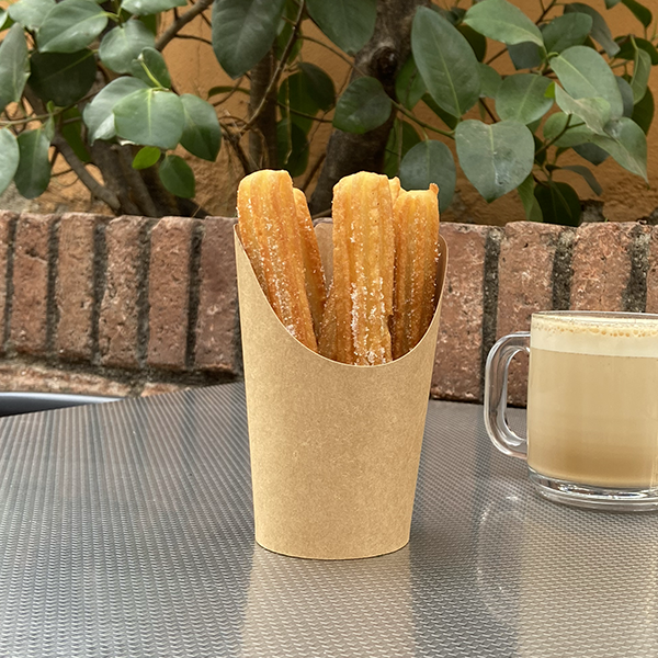 ENVASE KRAFT PORTACHURROS 12cm  (50 ud), Take away, SECO NoneKg de peso