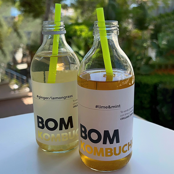 BOM KOMBUCHA LIMA MENTA BOTELLA 330ml  x12, Kombucha, SECO 4.00Kg de peso