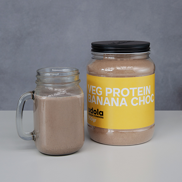 Banana Choc Proteína Udola 750gr, Proteinas, SECO 0.75Kg de peso
